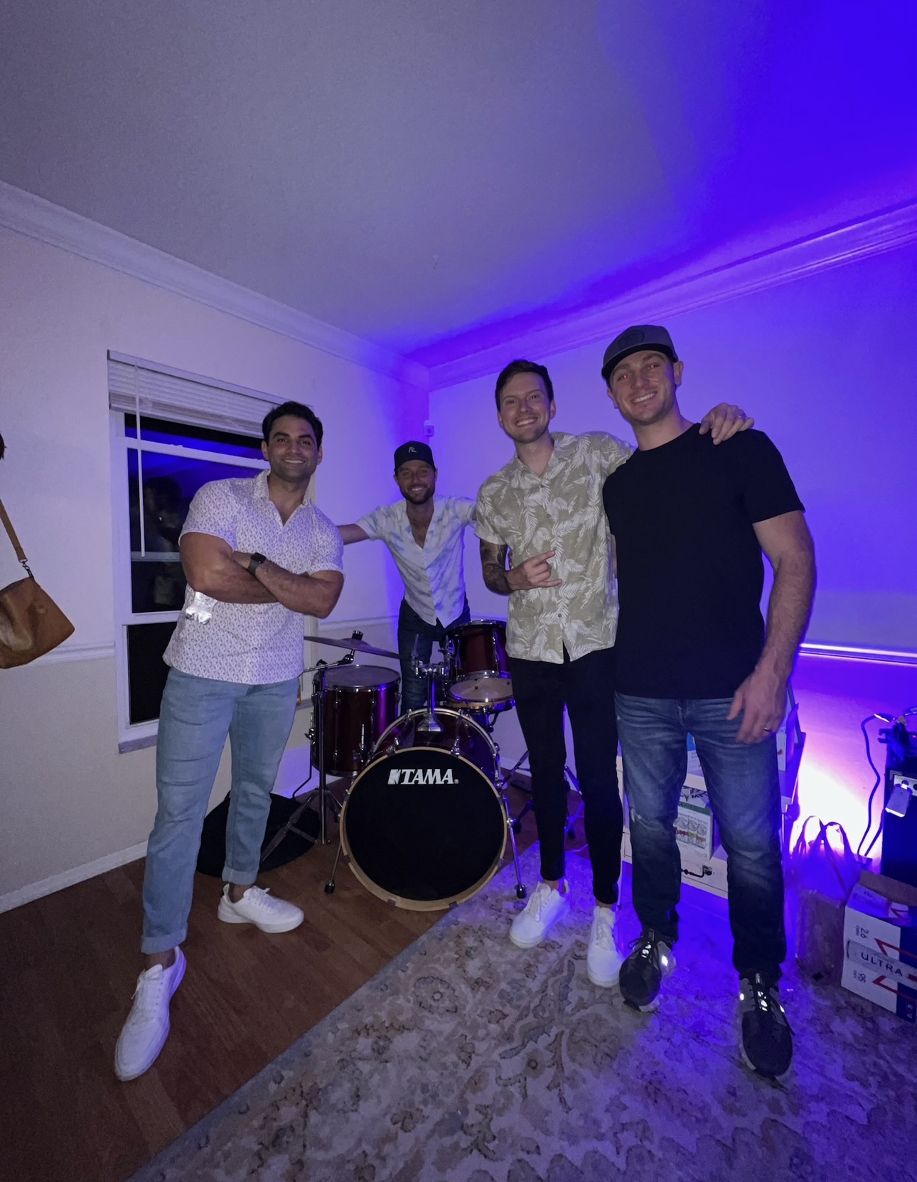 Pool Party Band with drum kit